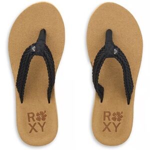Roxy Tidepool Braided Flip Flop Sandals